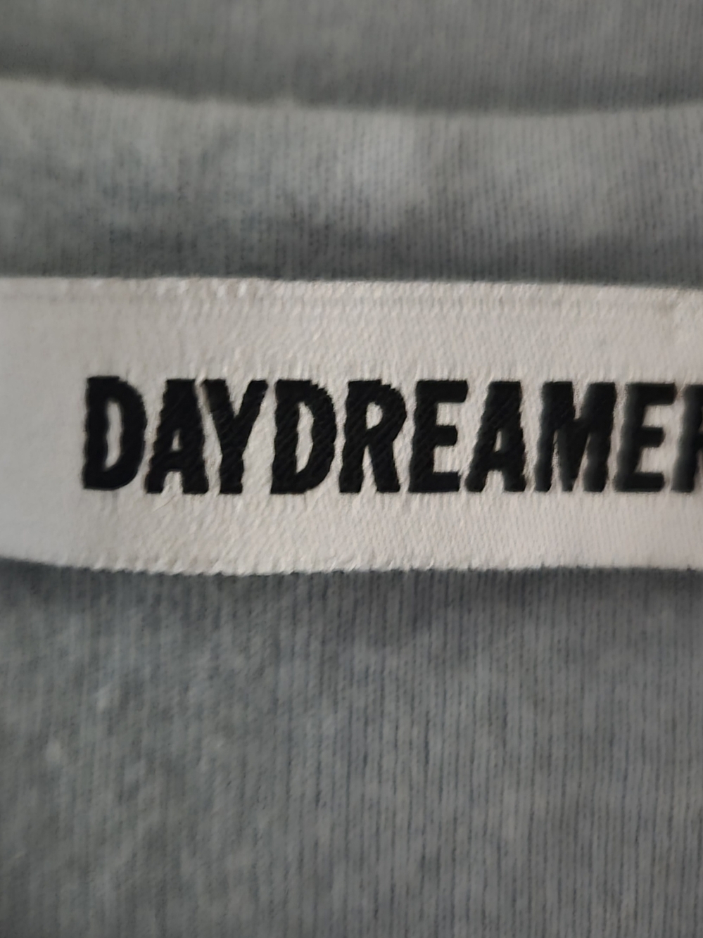 Daydreamer Sky Blue Ribbed Tank with Neon Yellow Graphic - Picture 6 of 8